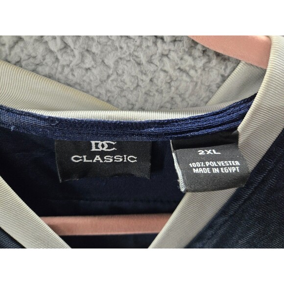 DC Classic Las Vegas Jersey Mens 2XL Navy Blue Gray 21 Short Sleeve Shirt Netted - Picture 6 of 7